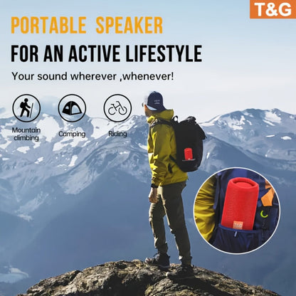 Portable Bluetooth Speaker TG365 with LED, TWS, Mic, FM Radio, TF, USB and AUX in Four Colors