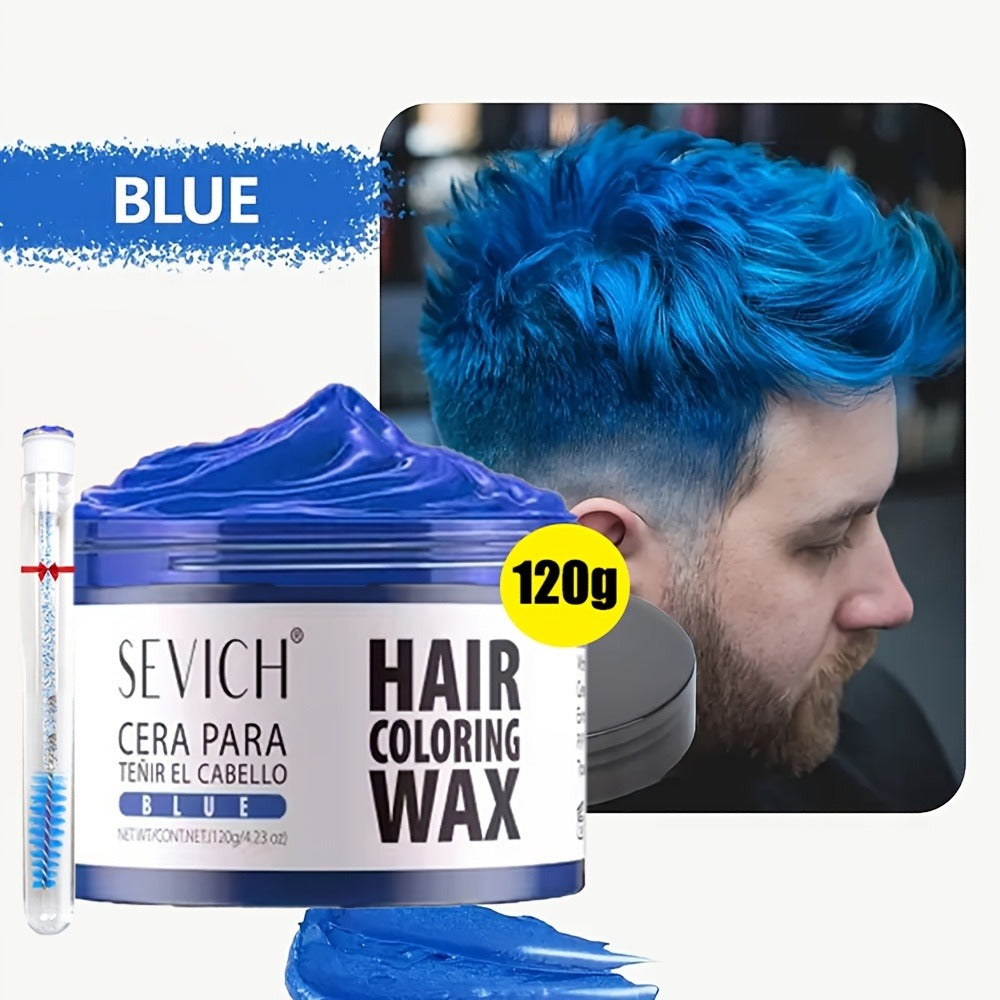 Instant Color Hair Wax 10 Shades – Temporary Hair Dye Wax Strong Hold Styling for Parties, Cosplay, Festivals & Halloween, Easy Wash Out