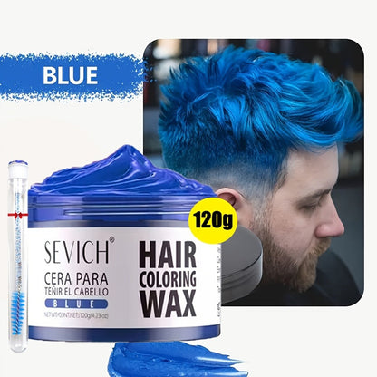 Instant Color Hair Wax 10 Shades – Temporary Hair Dye Wax Strong Hold Styling for Parties, Cosplay, Festivals & Halloween, Easy Wash Out