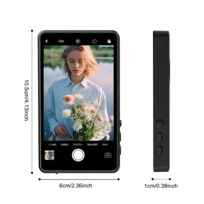 Magnetic Selfie Monitor Screen for Vlogging & Live Streaming, Rear-Facing Main Camera Display for iPhone & Android