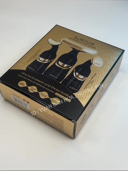 Facial Massager 3-in-1 with Interchangeable Heads for Face Neck Eyes for Home or Salon Spa Use