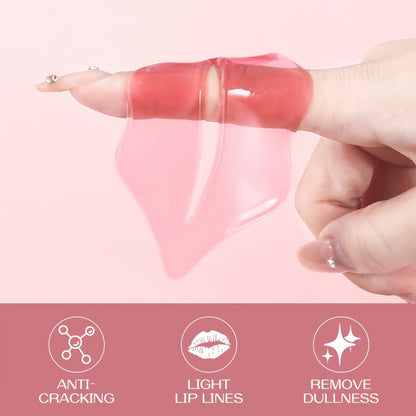 Fifty Individually Wrapped Pink Lip-Shaped Gel Patches with 11.6 x 8.8cm Sachet Dimensions