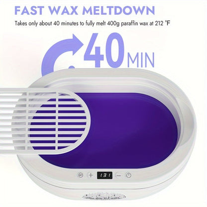 Paraffin Wax Machine for Hands and Feet Large Capacity – WAXKISS PWH-3000A 101oz Home Spa Wax Warmer Kit for Deep Moisturizing, Dry Skin