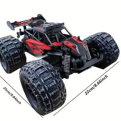 RC Off-Road Truck for Kids Ages 6+, High Speed Remote Control Car Alloy Steel Body Full-Function 4WD Monster Truck Toy for Boys