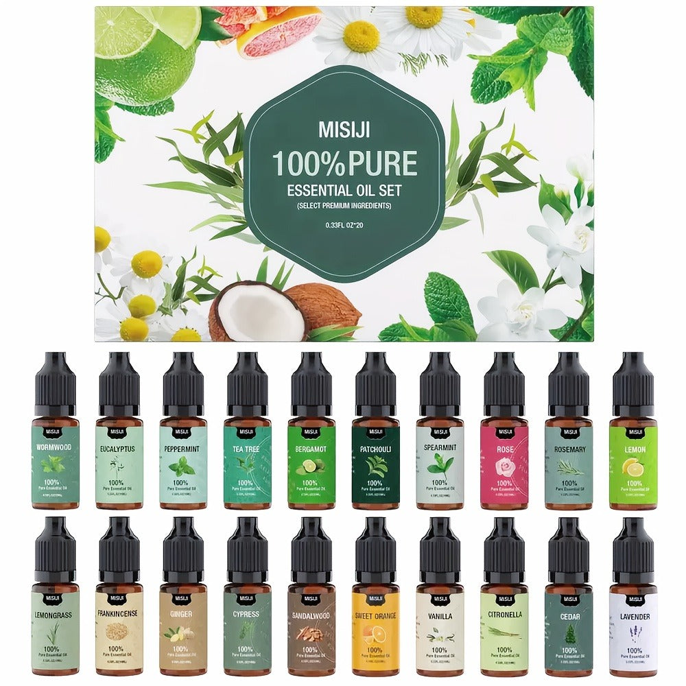 Essential Oils Set for Diffuser, Rosemary Aromatherapy Scented Oils for Home Air Freshening, Humidifier