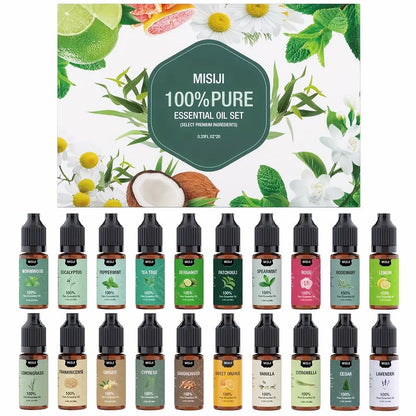 Essential Oils Set for Diffuser, Rosemary Aromatherapy Scented Oils for Home Air Freshening, Humidifier