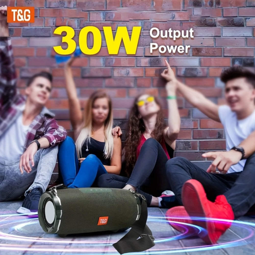TG187 IPX4 Waterproof Outdoor Bluetooth Speaker | Dual Speakers, 4800mAh Rechargeable Battery, TWS Stereo Pairing