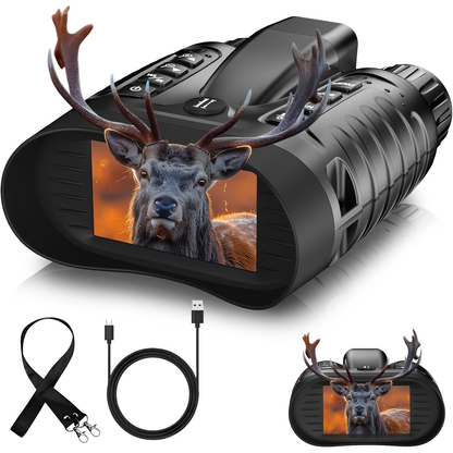Infrared Night Vision Monocular – HD 1080P / 4K Ultra HD | USB Rechargeable Digital Night Vision Scope | 8x28mm Telescope Camera for Hunting
