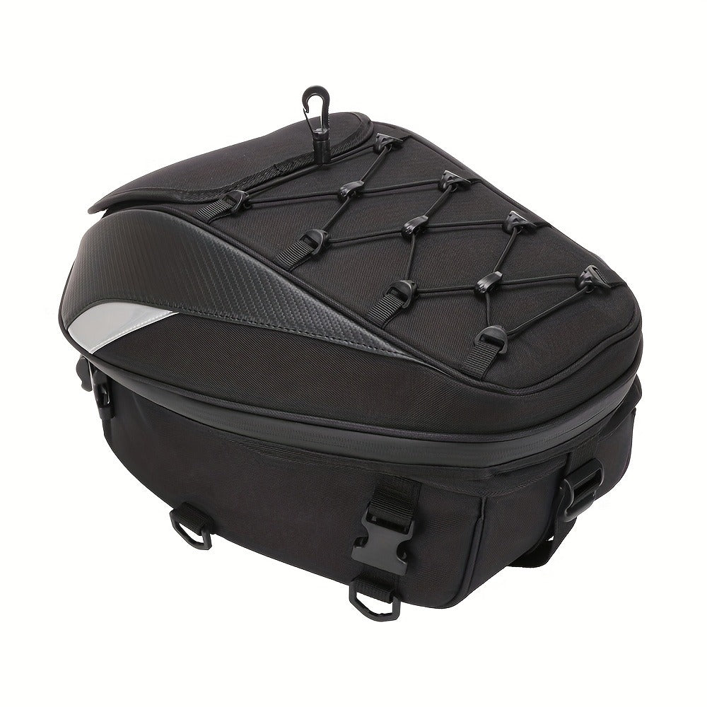 Motorcycle Backpack Helmet Bag – JFG RACING Motorbike Tail Bag with Adjustable Strap for Outdoor Camping, Travel & Luggage Storage