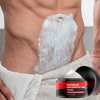 Depilatory Cream for Men 5-Minute Painless with Squalane 50g – Fast-Acting Body Hair Removal for Chest Back Arms Legs Underarms Sensitive