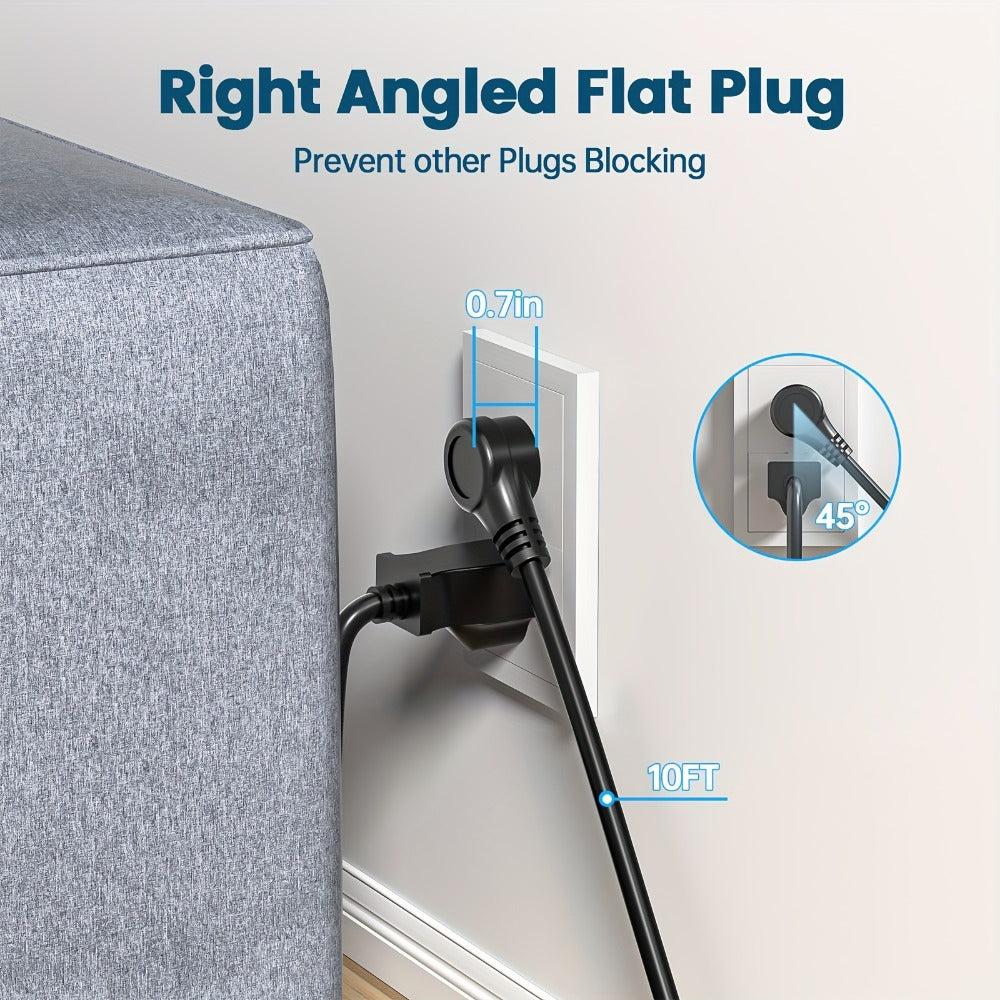 Surge Protector Power Strip Tower with 12 AC Outlets 5 USB Ports 8.8FT Extension Cord Night Light for an Everyday Personal Care Routine
