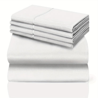Bed Sheet Set California King 6-Piece Microfiber with 18-Inch Pocket and Sixteen Solid Color Choices