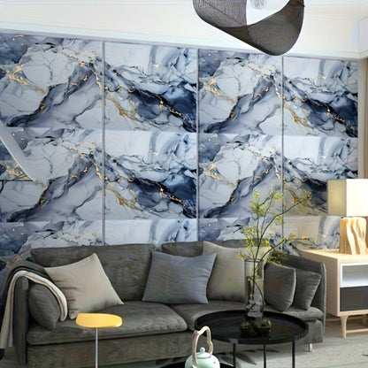 11.8 x 23.6-Inch Marble-Pattern Foam Wall Panels in 50- or 100-Piece Color and Count Options