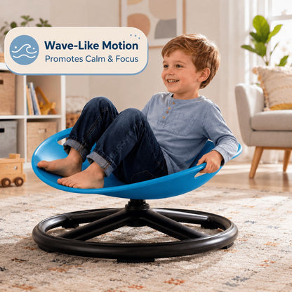 Sensory Spinning Chair for Kids, Autism & ADHD Therapy Spin Seat, Durable Plastic & Metal, Enhances Coordination & Attention