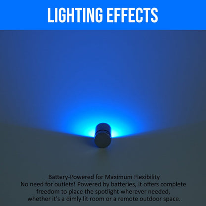 Mini Spotlight Battery Operated LED 20 Pack – Cordless Miniature Spot Lights for Artwork, Paintings, Jewelry, Display Cases, Handicrafts
