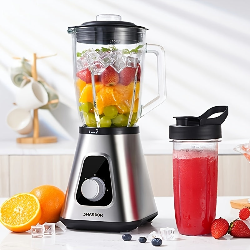 Blender 1200W Smoothie Maker & Milkshake Machine, 52oz Countertop + 22oz Personal Blender Set, 3 Speed Settings