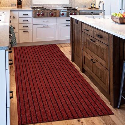 Runner Carpet with Rubber Backing - 1800G/sqm Indoor Outdoor Rug, Hallway, Entryway, Laundry Room & Balcony Runner Mat