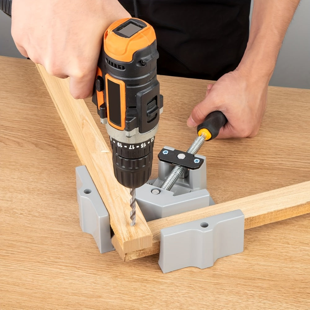 Right Angle Woodworking Clamp Set 2 & 4-Piece, Adjustable Aluminum Alloy Swing Jaw, 90-Degree Corner Clamps for Welding
