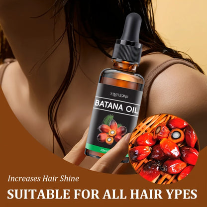 Batana Oil Hair Treatment Leave-In Essence 30ml – Plant Extract Deep Moisturizing Scalp Care, Lasting Fragrance, Frizz Control