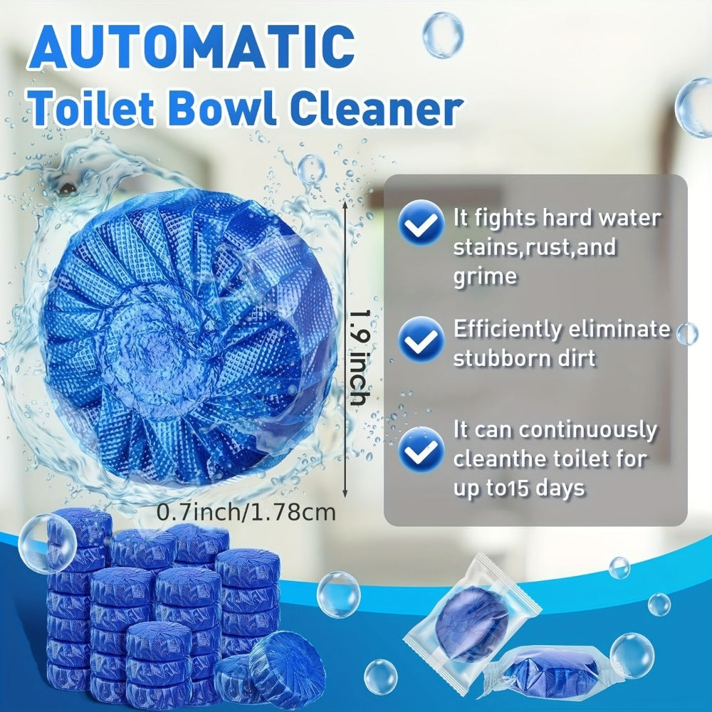 Mesh-Wrapped Toilet Bowl Cleaner Tablets in Blue, Pink or Three-Color 20- and 40-Pack Checkout Options