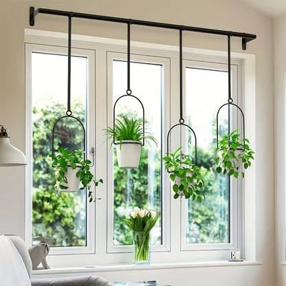 Hanging Planter | Adjustable Metal Wall Rack Indoor Herb Window Pot