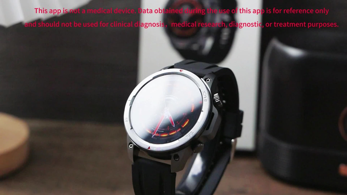 Smartwatch GPS NFC for Men – AI Voice Calling, 360×360 HD Screen, Built-in Compass, Motion Trajectory, Heart Rate Sleep Fitness