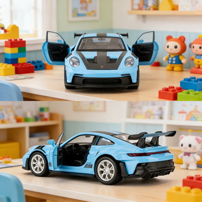Porsche 911 Die-Cast Collectible Model for Adults, High-Detail Zinc Alloy Display Car for Home Decor Exhibitions