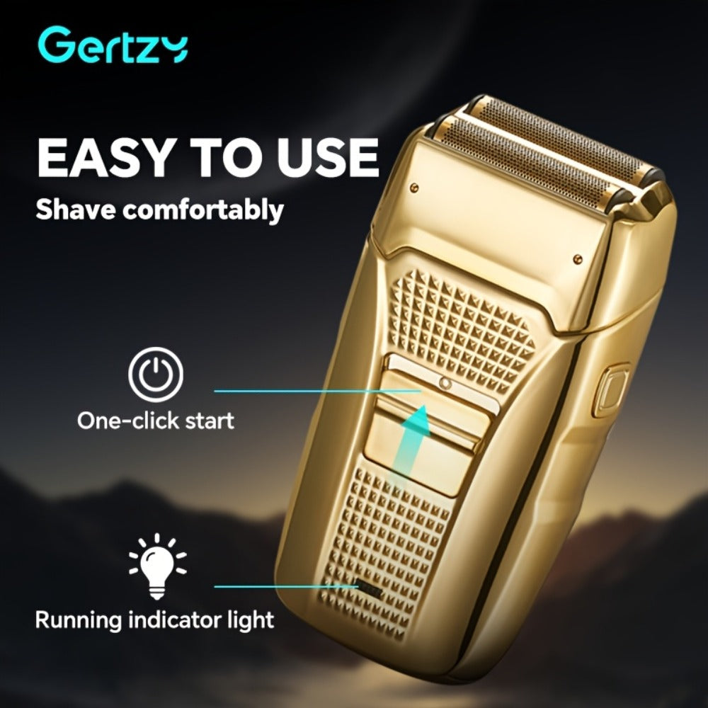 Electric Foil Shaver for Men 4-in-1 Bald Head Shaver Dual Head USB Rechargeable Cordless, for Everyday Face, Beard and Body Grooming