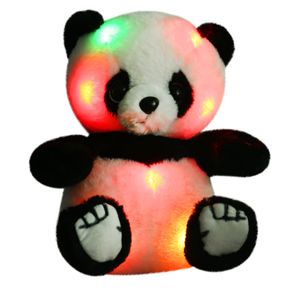 12-Inch Jumbo Light-Up Panda Plush with Color-Changing LEDs, Soft Stuffed Body, Button Control and 2-AA Battery Compartment