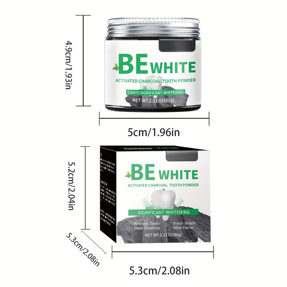 Bamboo Charcoal Tooth Powder 30g Whitening Teeth Powder with Mint Extract Stain Removal Fresh for an Everyday Personal Care Routine