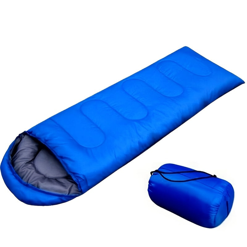 Lightweight 4 Season Sleeping Bag Envelope Design with Drawstring Closure Adjustable Hood Strap Portable Camping Sleep Bag for Backpacking