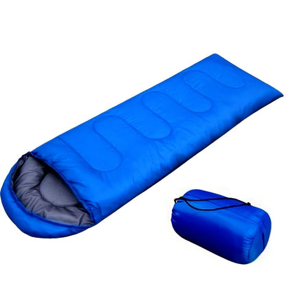 Lightweight 4 Season Sleeping Bag Envelope Design with Drawstring Closure Adjustable Hood Strap Portable Camping Sleep Bag for Backpacking