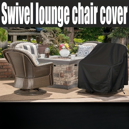 Swivel Patio Chair Covers Waterproof 2 Pack, Heavy Duty Outdoor Furniture Covers 27.5"W x 32.5"D x 43"H, All-Weather UV & Wind Resistant