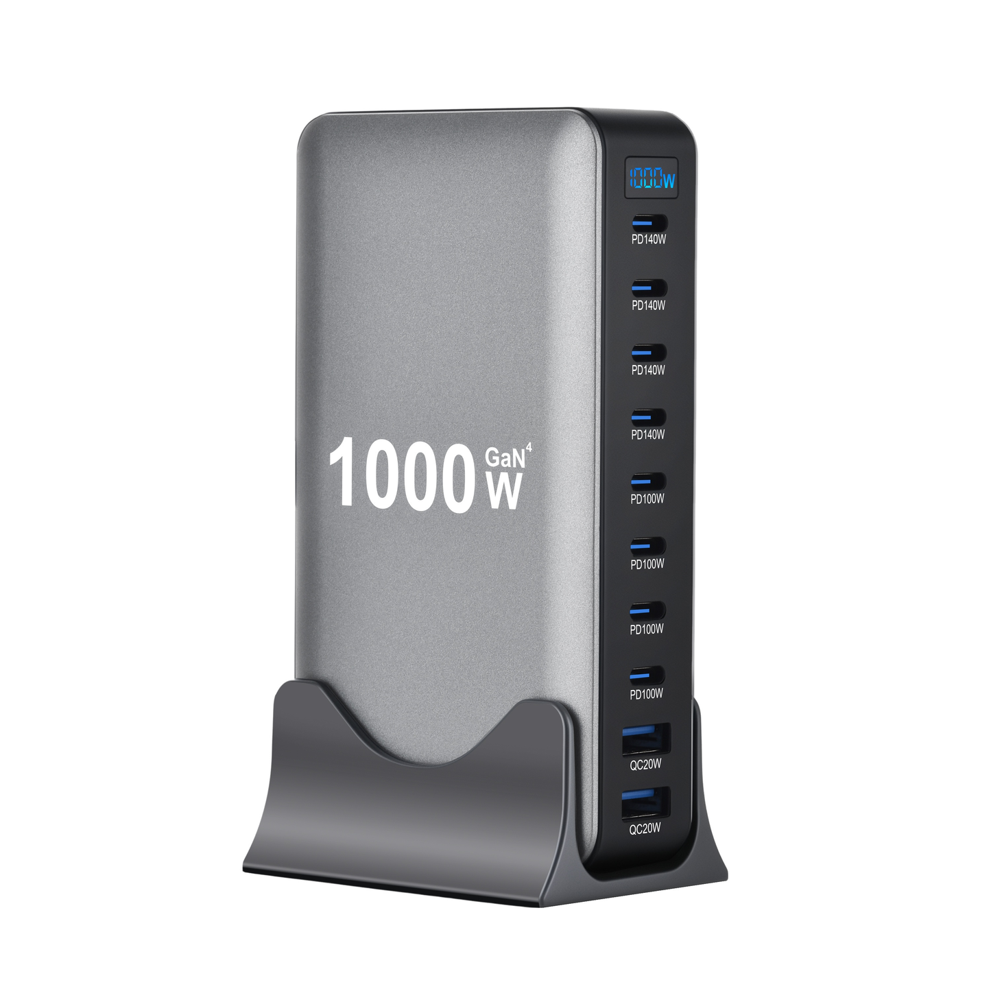 GaN Charging Station 1000W GaN3 10-Port USB-C Fast Charger for Laptops Tablets Smartphones for an Everyday Personal Care Routine
