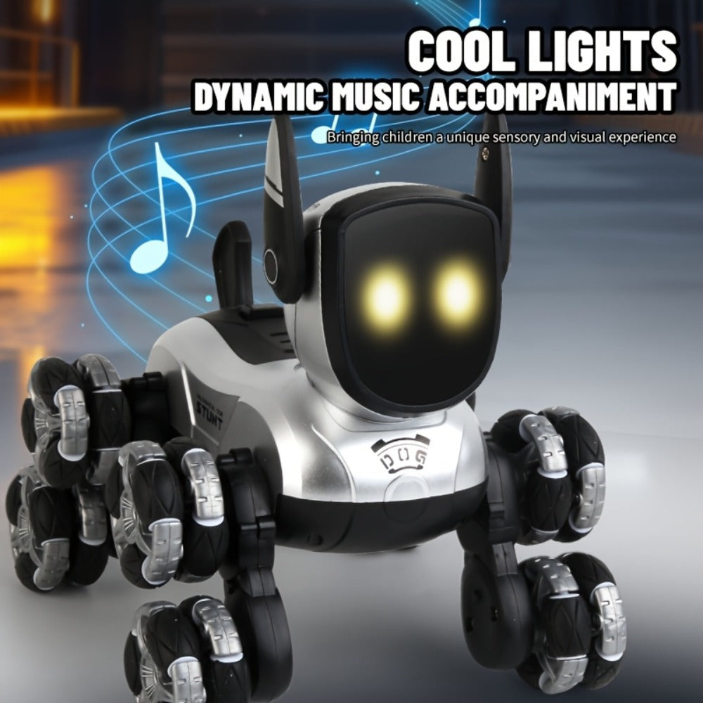 Robot Dog Toy for Kids, RC Smart Interactive Electronic Pet with Remote Control, Music & Action Show
