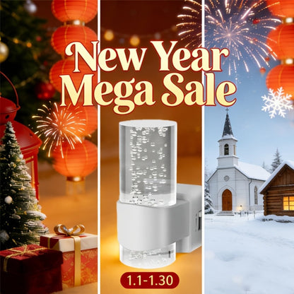 Night Light Plug-In Wall Lamp 2-Pack with 3000K Warm White LED, Touch Dimming and Automatic Light Sensor