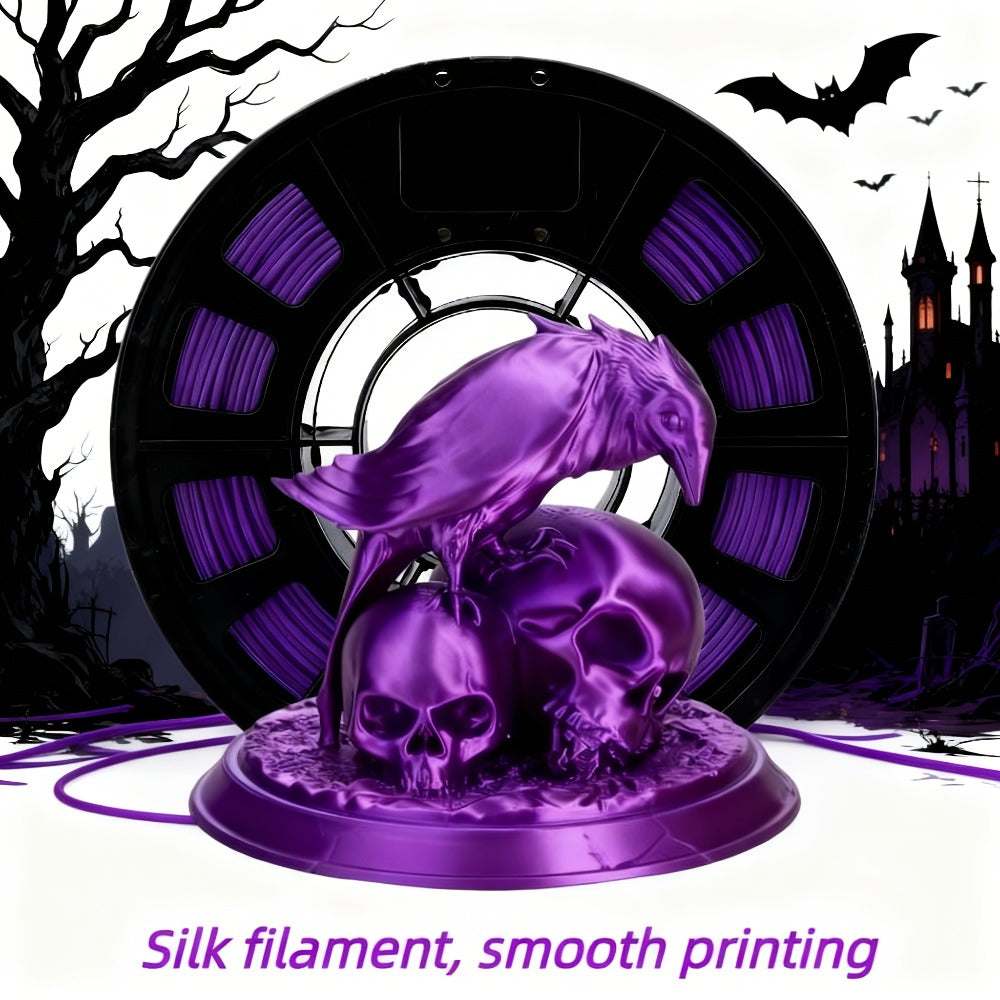 3D Printer Filament PLA 1.75mm 250g Spool with 12 Silk-Look, Transparent and Solid Color Options