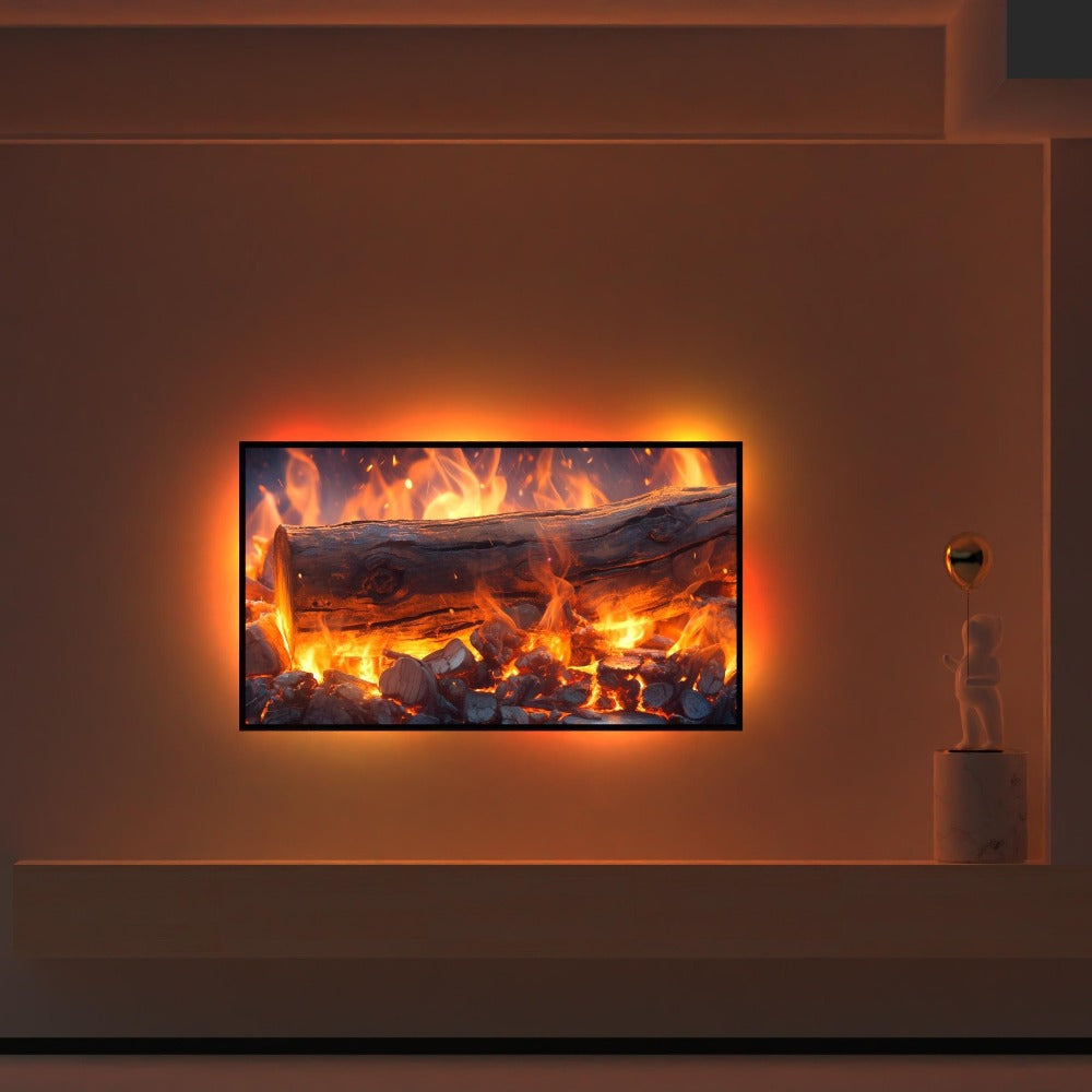TV LED Backlight Screen Sync – App Controlled, Follows Audio Rhythm, Supports 4K30, 16.4ft for 32-80 Inch Indoor TV
