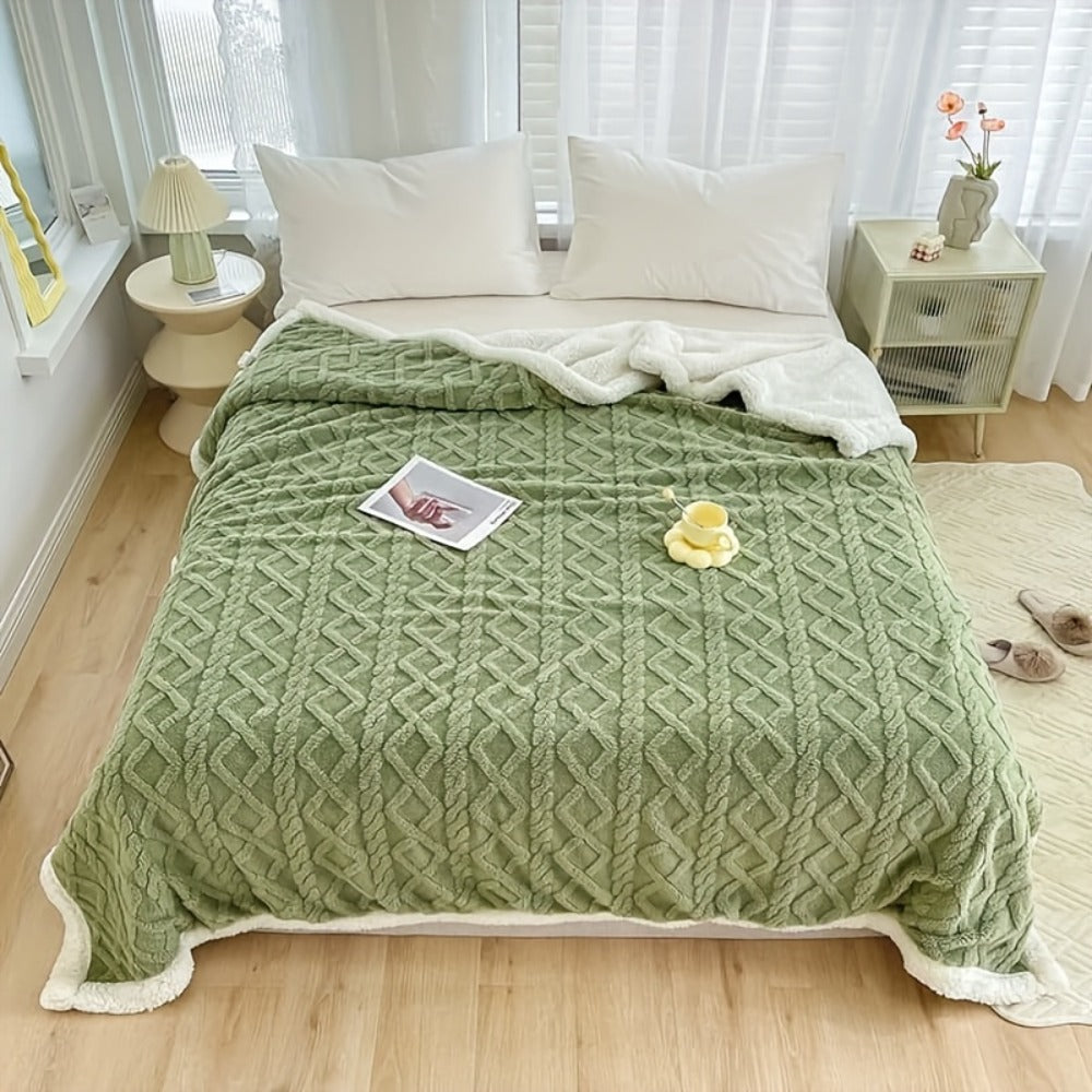 Taffeta Blanket Double-Sided, Silky All-Season Sleep Blanket for Bed & Air Conditioning, 5 Colors
