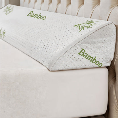 Mattress Gap Wedge Pillow in Twin, Full, Queen or King with Grey, White and Bamboo-Labeled Options