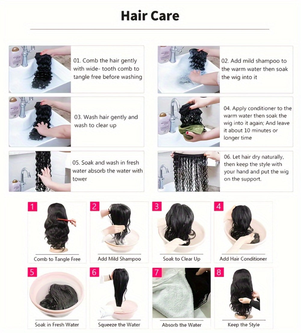 Put On and Go Wig 6x4.5 HD Lace Human Hair Straight 250% Density Glueless Pre-Plucked Pre-Cut Pre-Bleached Knots Long Straight Wig for Women