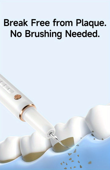 Ultrasonic Tartar Remover Electric Tooth Cleaner 5-Speed IPX6 Waterproof USB Rechargeable Dental Scaler