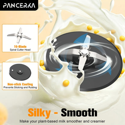 Nut Milk Maker Machine One-Touch - Multifunctional Plant-Based Milk Blender for Homemade Almond, Oat