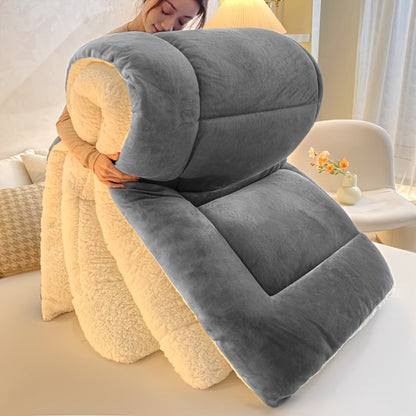 Moire-Style Flannel Blanket with Plush-Look Lining, Five Color Choices and Four Size Labels up to 108 x 90 Inches