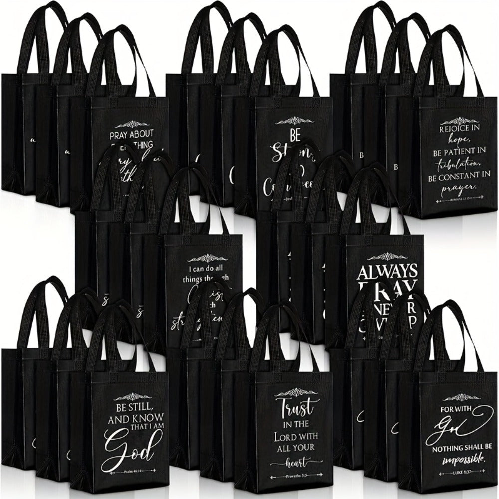 Christian Gift Bags Bulk with Handle for Parties, Celebrations and Guest Favors, with the Listed Configuration