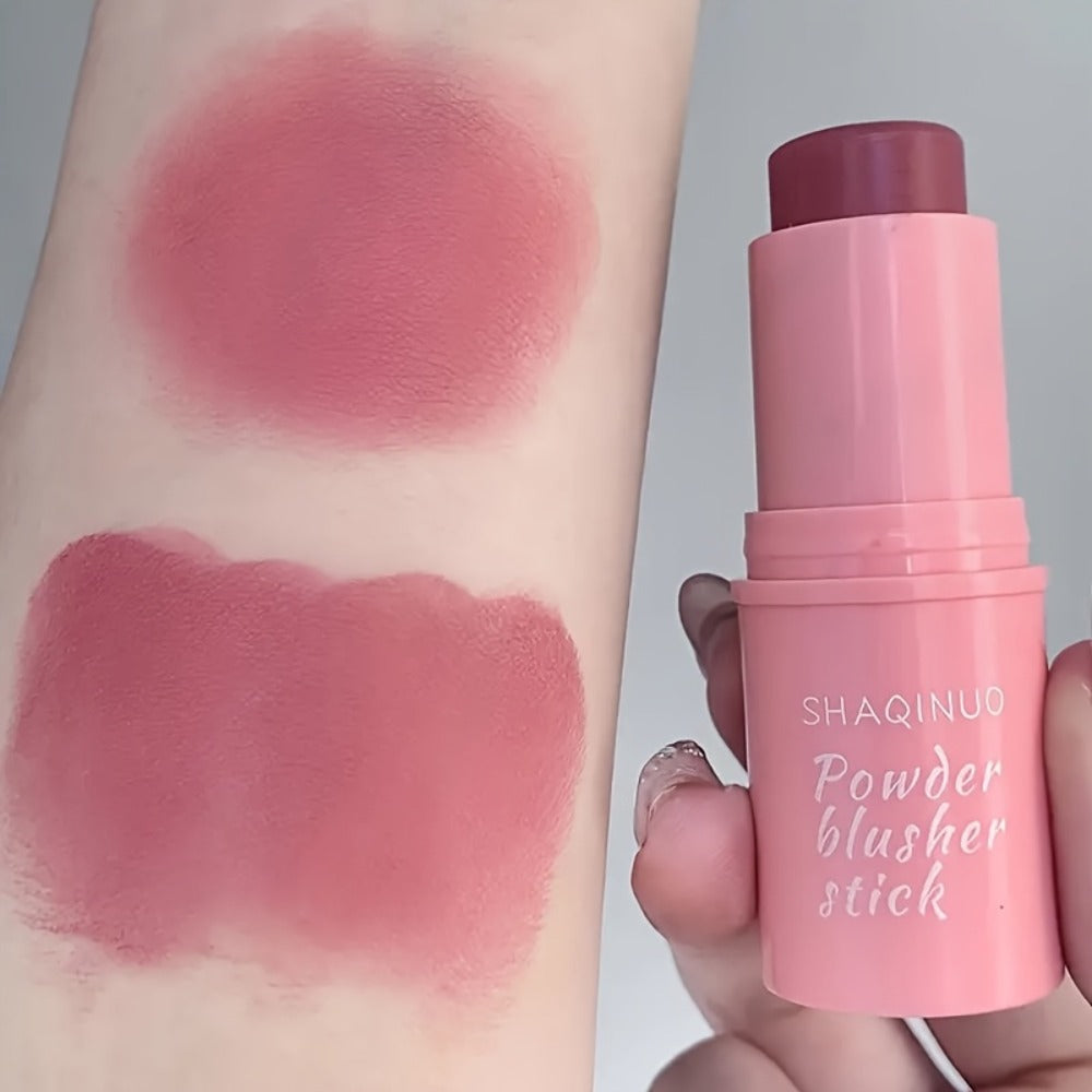 Matte Cream Blush Stick Set 3pcs Multifunctional, Waterproof Non-Greasy Formula, Blendable Color for Cheeks Lips & Eyes