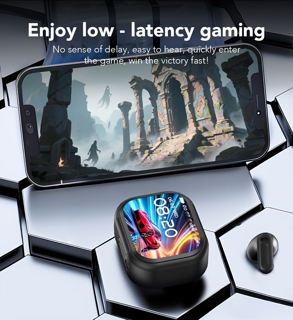 131 Language AI Translator Headset HTC NE20 Wireless 6.0 Smart LCD Touch Screen Gaming for Bedside Audio, Alarms and Room Entertainment