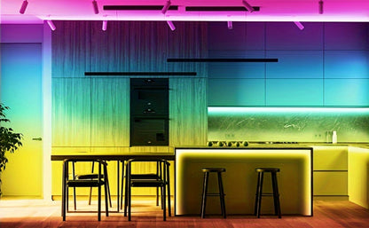 RGB LED Neon Light Strip Flexible Rope Light, App & Remote Control Color Changing for Bedroom Gaming Room Party Outdoor Indoor Decor