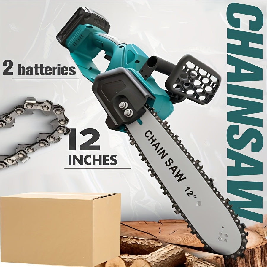 Cordless Chainsaw Brushless Battery for Garden, Patio and Yard Use, with the Listed Configuration