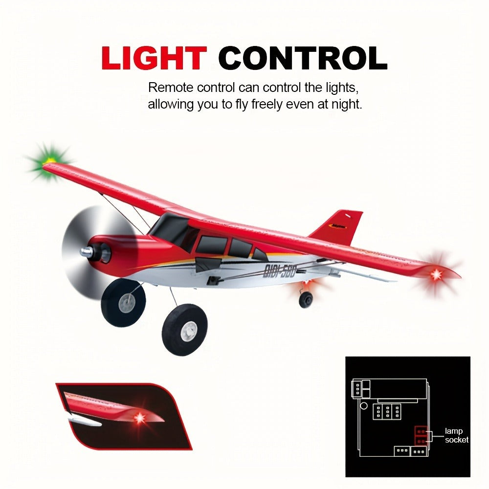 Brushless Fixed Wing RC Plane 6-Channel 6-Axis Gyro 3D Aerobatic Stunts 2 Batteries Included